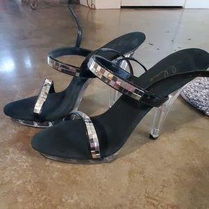 Ellie size 10 mirrored heels